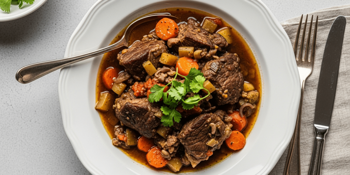 Ragoût d&rsquo;agneau aux légumes sans gluten