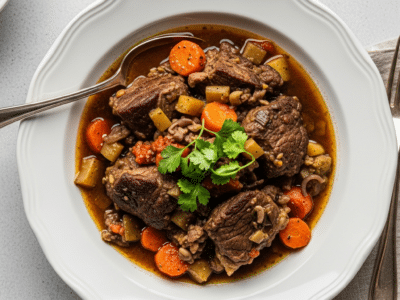 Ragoût d&rsquo;agneau aux légumes sans gluten