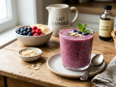 Recette de smoothie sans soja avec lait d&rsquo;amande