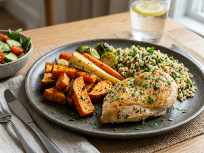 Repas complet sans les 14 allergènes majeurs