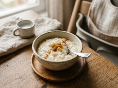 Riz au lait bébé sans lactose et sans gluten