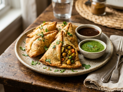 Samossa maison sans gluten et sans œufs