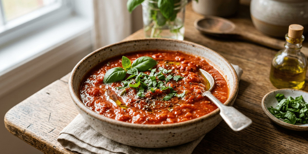 Sauce tomate maison sans gluten et sans lactose