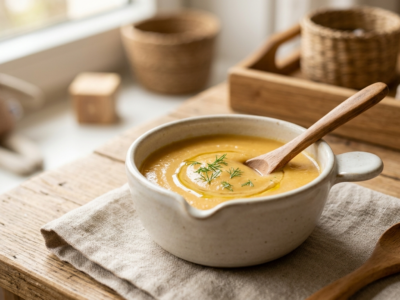 Soupe bébé légumes sans gluten et sans lactose