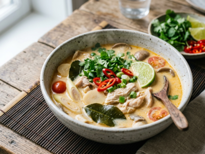 Soupe Thaïe au Poulet sans Arachides