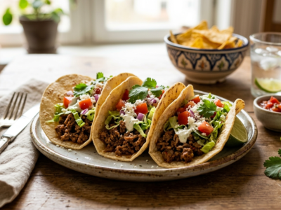 Tacos maison sans soja ni fruits à coque