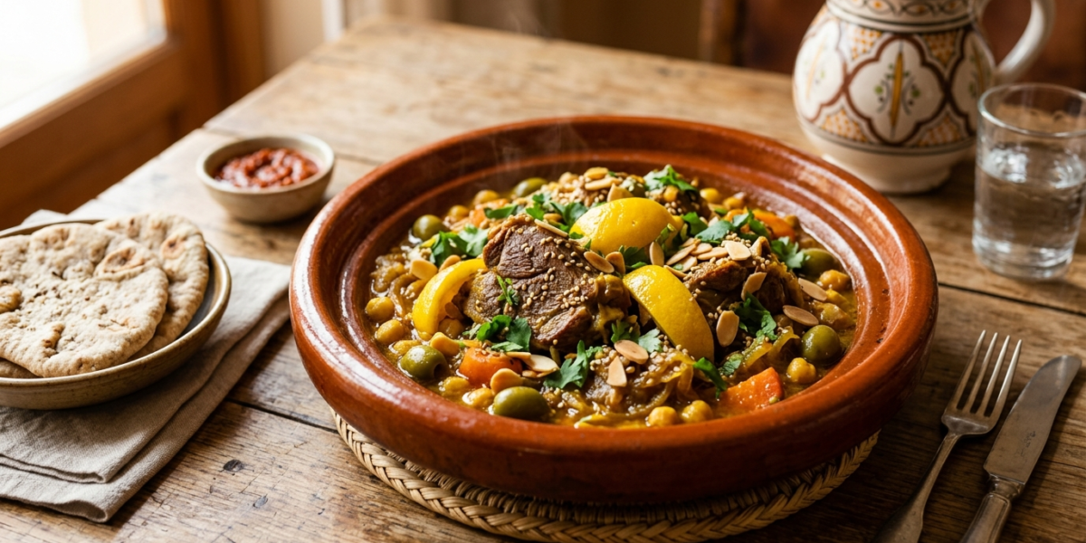 Tajine d&rsquo;agneau au citron confit sans gluten