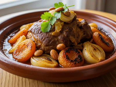 Tajine d&rsquo;agneau aux abricots sans gluten