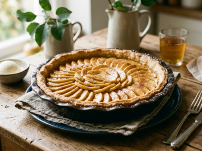 Tarte aux pommes sans amandes ni noisettes