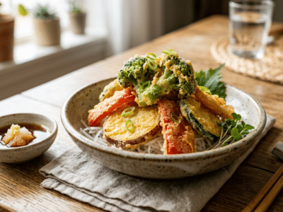 Tempura sans gluten et sans œufs