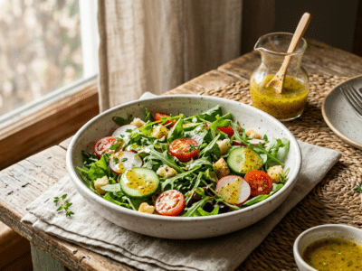 Vinaigrette sans moutarde et sans gluten