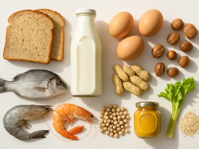 Les 14 allergenes majeurs : liste complete et tableau