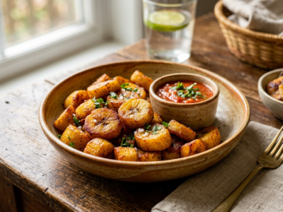 Alloco sans lactose et sans gluten – Bananes plantain frites savoureuses