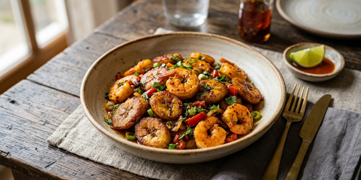 Alloko aux crevettes sans gluten