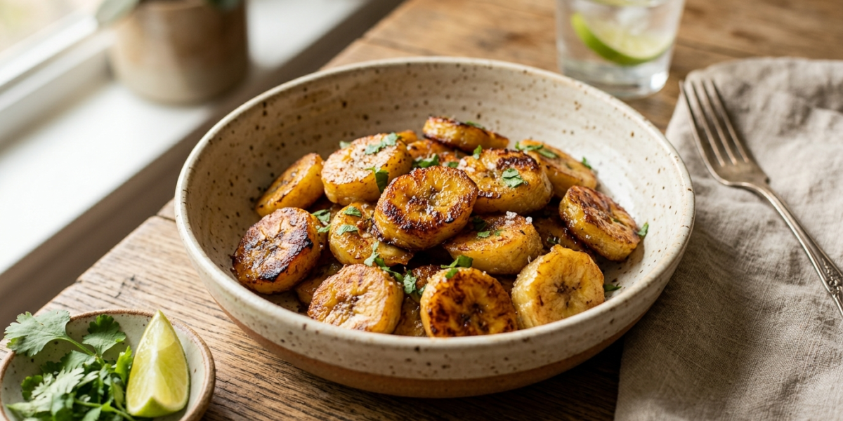 Bananes Plantain Sautées Sans Lactose
