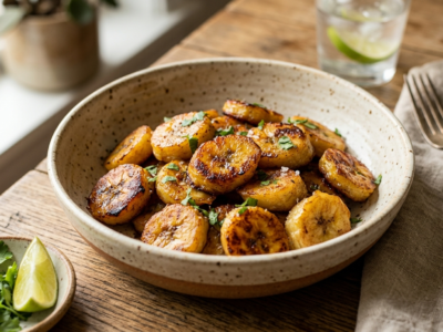 Bananes Plantain Sautées Sans Lactose