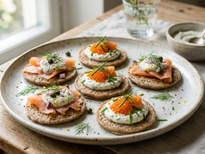 Blinis au sarrasin sans lactose faciles