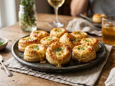 Bouchées feuilletées sans gluten au fromage
