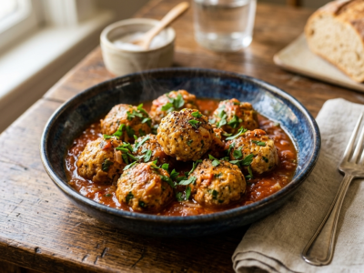 Boulette de viande sans gluten et sans œuf