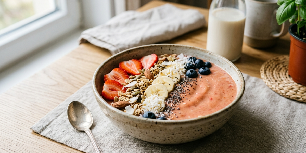 Bowl Fraise Banane Sans Gluten Sans Lactose Facile
