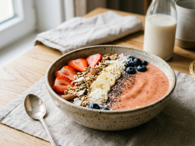 Bowl Fraise Banane Sans Gluten Sans Lactose Facile