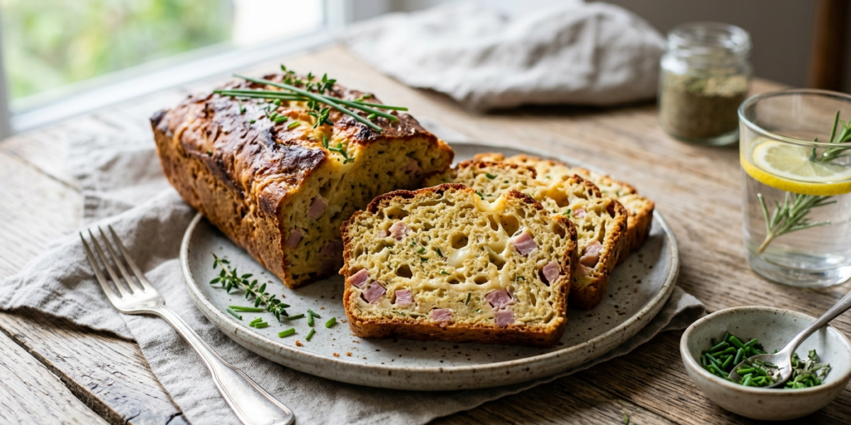 Cake salé jambon fromage sans gluten et sans œuf