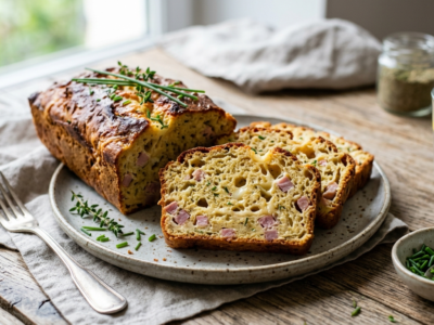 Cake salé jambon fromage sans gluten et sans œuf