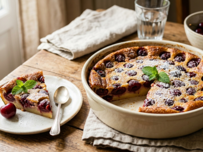 Clafoutis aux cerises sans gluten