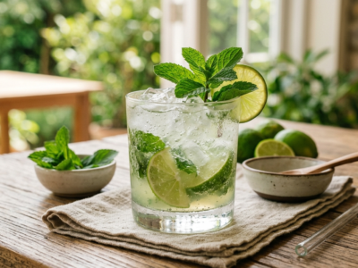 Cocktail Mojito Sans Alcool et Sans Gluten
