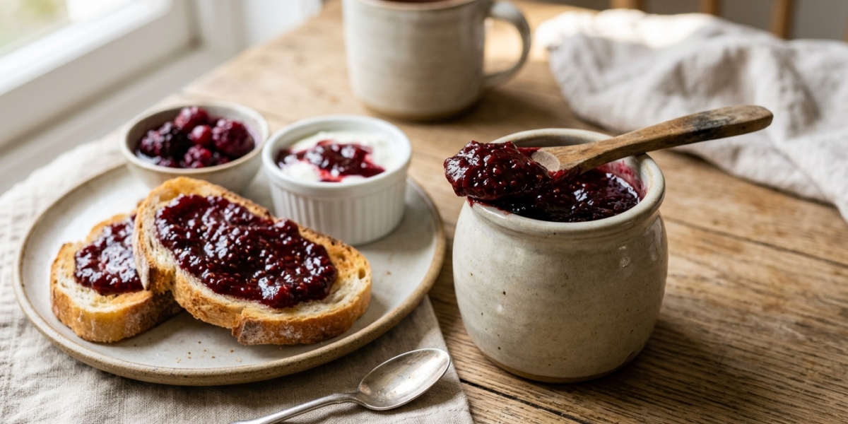 Confiture maison sans sucre ni pectine ajoutée
