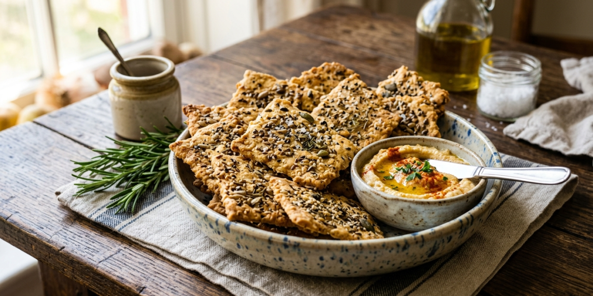 Crackers Sans Gluten et Sans Œuf Maison