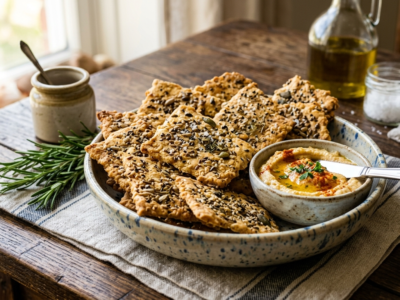 Crackers Sans Gluten et Sans Œuf Maison