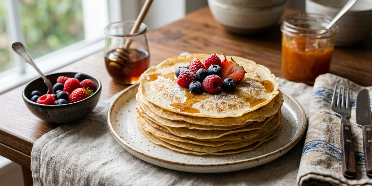 Crêpes de la Chandeleur sans lactose et sans œuf