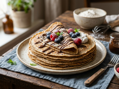 Crêpes de la Chandeleur vegan et sans gluten