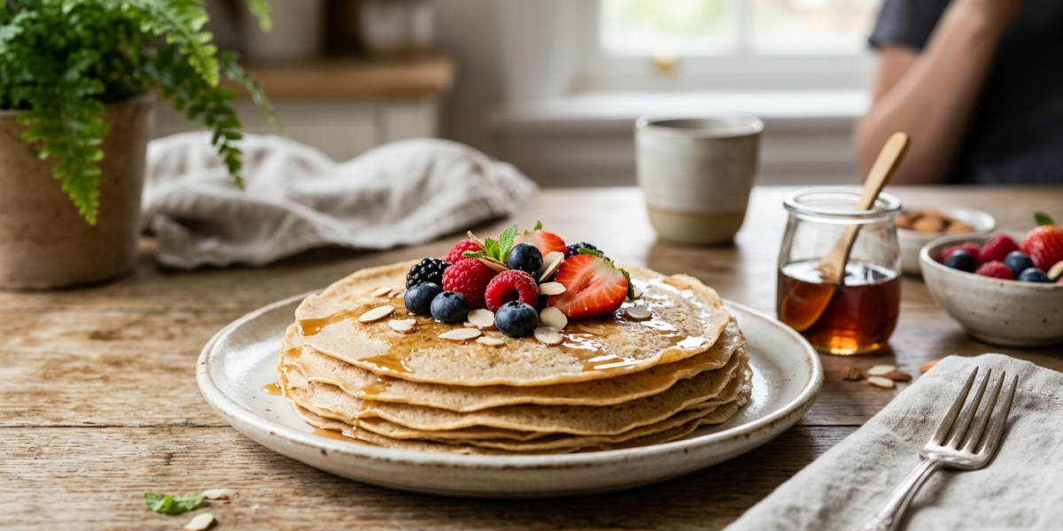 Crêpes paléo, sans gluten et sans œuf