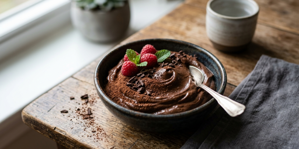 Dessert cétogène sans sucre ajouté : mousse au chocolat à l&rsquo;avocat