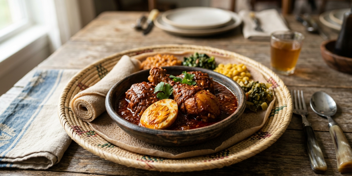 Doro Wat sans gluten – ragoût éthiopien de poulet épicé