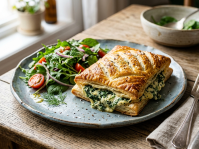 Feuilleté aux épinards et ricotta sans gluten