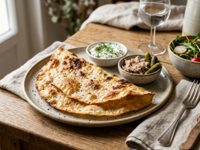 Galette fine et croustillante sans levure