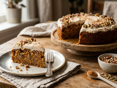 Gâteau aux Carottes Sans Sucre et Sans Gluten