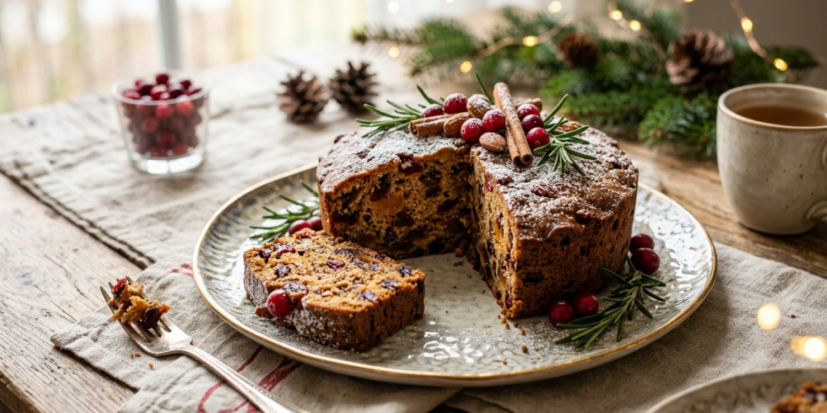 Gâteau de Noël sans sucre et sans gluten