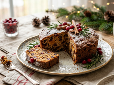Gâteau de Noël sans sucre et sans gluten