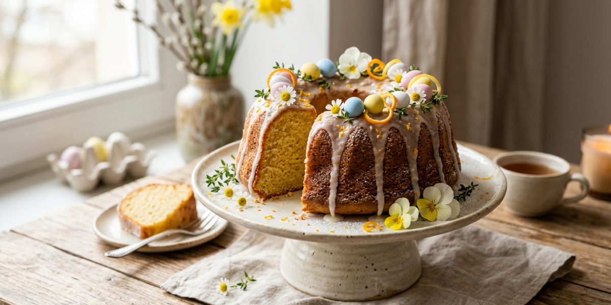 Gâteau de Pâques moelleux sans gluten et sans lactose
