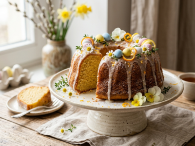 Gâteau de Pâques moelleux sans gluten et sans lactose