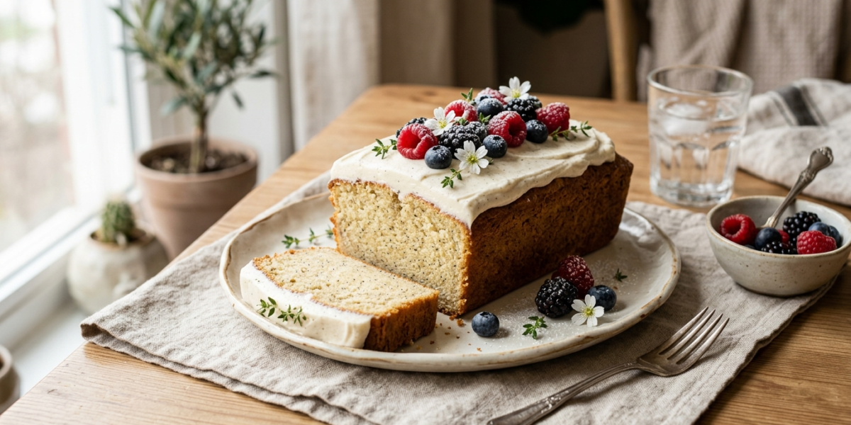Gâteau vegan sans œuf et sans gluten moelleux à la vanille
