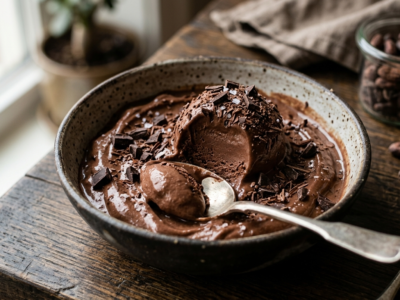 Glace au chocolat sans lactose facile