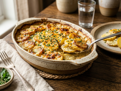Gratin de pommes de terre low FODMAP sans lactose