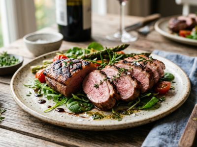 Grillades de magret de canard sans gluten