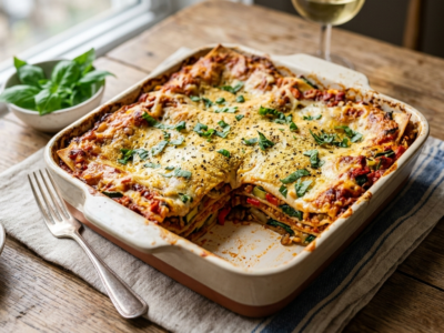 Lasagnes vegan sans gluten sans soja – recette saine et gourmande