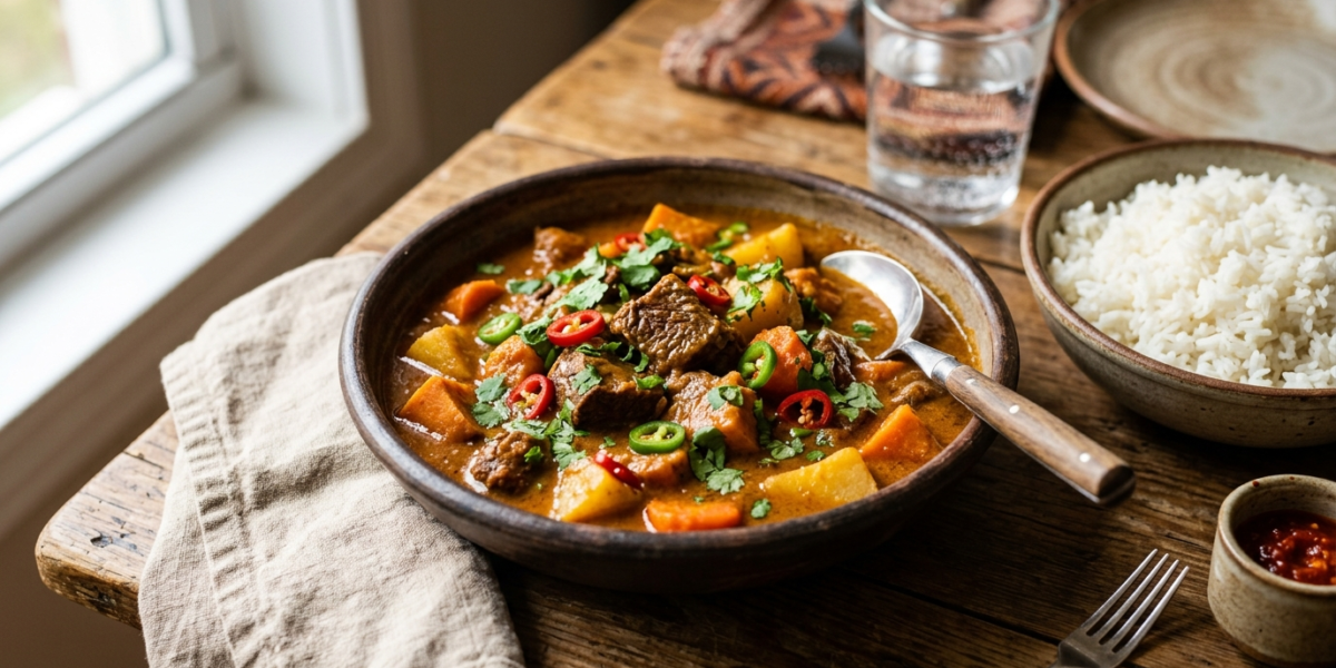 Mafé de bœuf sans gluten et sans arachides